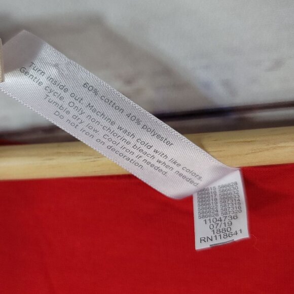 Cacique Sleep Shirt Christmas Red SZ 22 24 'Tis the Season to be Sleepy Holiday - Picture 6 of 6